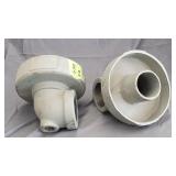 (2)New Kunkle Valve Drip Pan Elbows 8'H