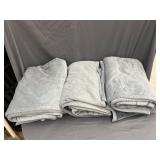 Cobblestone Mills Plush Blankets- Set of 3
