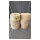 (6)Rolls Water-Activated Kraft Packaging Tape 3'W