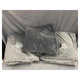 Cobblestone Mills Plush Blankets- Set of 3