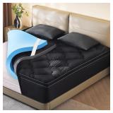 King-Size Fitted Sheet Pad Cover: BNS10415-K-BK