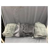 Cobblestone Mills Plush Blankets- Set of 4