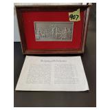 Signing of the declaration pewter ingot