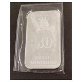 Half ounce silver bar