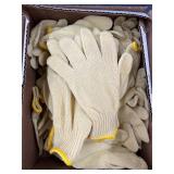 Yellow Knit Work Gloves in Box