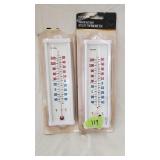 (2)Taylor Indoor/Outdoor Thermometers