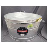 (2)New Behrens 9gal Metal Tubs