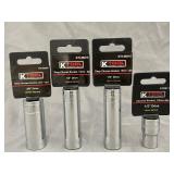 K Tool International Chrome 6pt Sockets