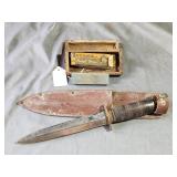 Vintage Taylor'Eye Witness' Knife/CarborundumStone