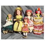 (5)Vintage Dolls Including Gura