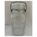 Acme Quart Wire Top Glass Jar