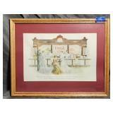 Framed Coca Cola Print 19.5'×15.5'