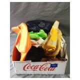 Vintage Hats & Umbrella Including Muskrat Fur Hat