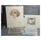 Vintage Advertising Prints Including Winchester