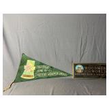 Woodmen Fraternal Society Sign & Pennant