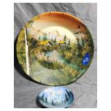 (2) Vintage Hand Painted CB Casron Souvenir Bowls