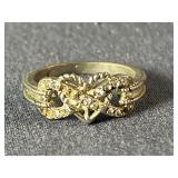 925 Sterling Silver Size 7 Infinity Heart Ring