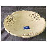 Vintage Redwing Grape Cluster Pottery Bowl 9.5'D