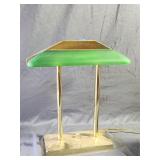 Working MCM/Vintage Metal/Glass Desk Lamp