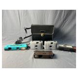 Film Cameras (Kodak, Bell+Howell) & Case