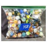 Lg Qty of Marbles Including Clay