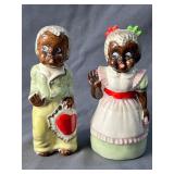 Black Americana Valentines Salt & Pepper Shakers