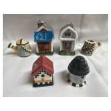 Ceramic Salt & Pepper Shakers  2'- 4'