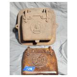 (2)Vintage Cast Iron Cleanout/Access Doors
