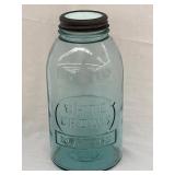 White Crown Mason 1/2 Gallon Glass Jar