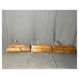 Wooden Molding Planes- Set of 3