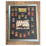 Framed Baseball Cards & Team Photo