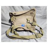 Vintage Military Canvas Gas Mask Bag