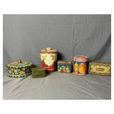 Metal Tins- Set of 6