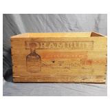 Antique Drambuie Wood Advertising Box