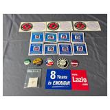 Political & Vintage Buttons & Stickers