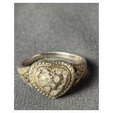925 Sterling Silver Size 6 Heart Cluster Ring