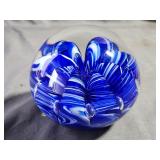 Vintage Joe Rice Glass Paperweight 3'H