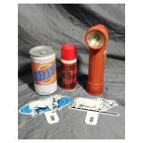 Avon(Thermos), Billy Beer, Metal Display Tags,Gits