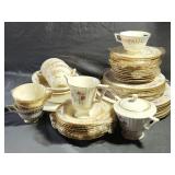 Vintage Lenox Cinderella Set Old Gold Trim Pattern