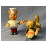 Piggy Cook & Kitten Mechanical Toys