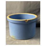 Blue-Glazed Stoneware 2LB Butter Crock