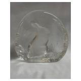 Crystal Frosted Rabbit Paper Weight approx. 5'