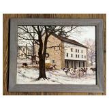 Framed 'Winter Reverence' Print by Bonnie Mohr