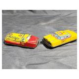 Vintage Tin Litho Cars Including Mobile Gas