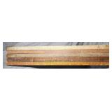 (5)Vintage Wood Yardsticks w/H.W. Bortree Hardware