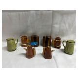 Wood & Ceramic Salt & Peppers