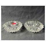 Fostoria American Lead Crystal Candle Holders
