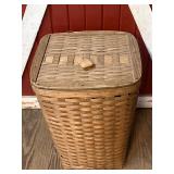 Longaberger Hand-Woven Wooden Laundry Basket