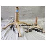 (2)Antique Cast-Iron Bases 11.5'/8'H