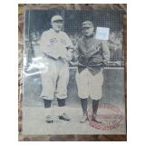 Vintage baseball photo with Louisville slugger